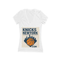 Women's Jersey Short Sleeve Deep V-Neck Tee
