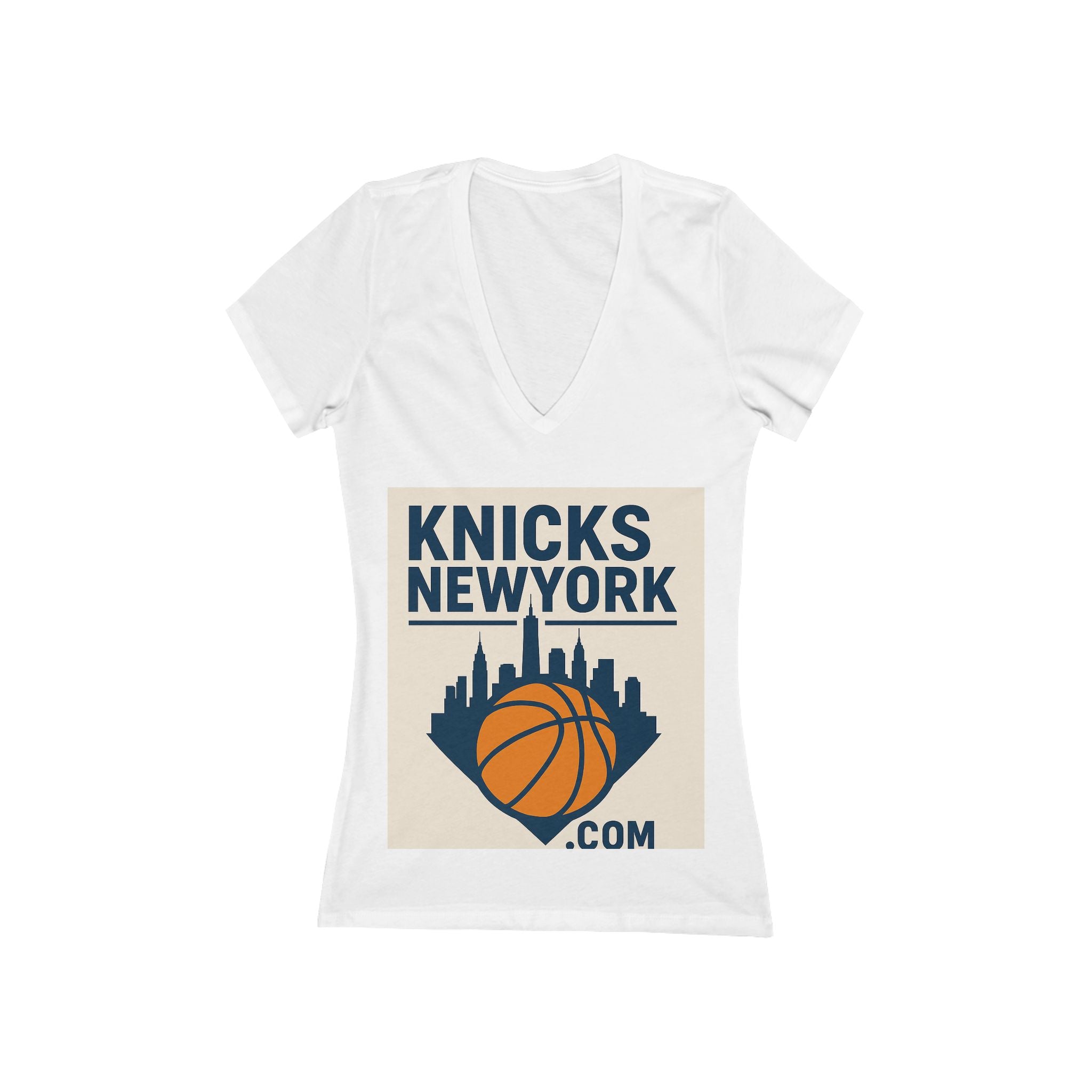 Women's Jersey Short Sleeve Deep V-Neck Tee