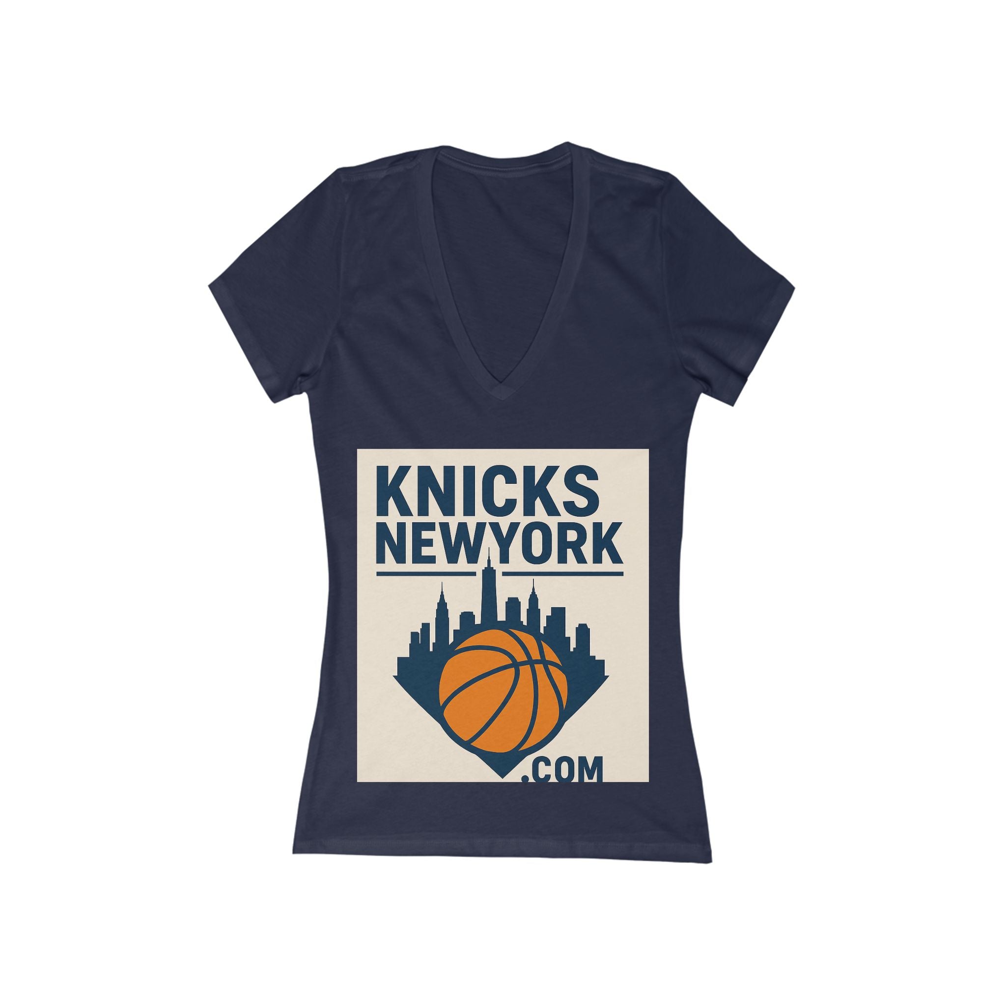 Women's Jersey Short Sleeve Deep V-Neck Tee